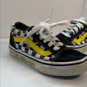 Vans Kids Sneakers Black and Yellow